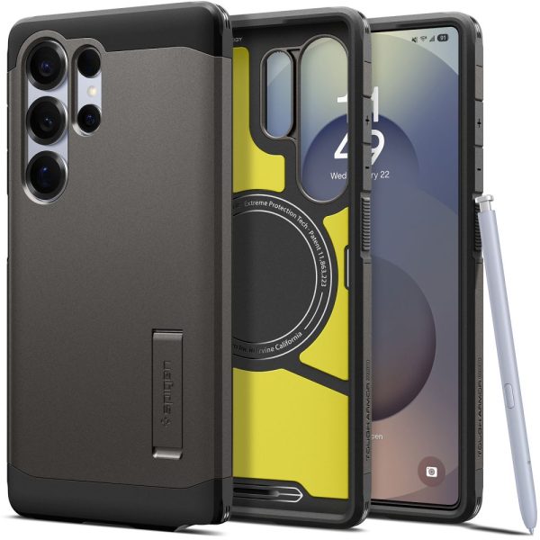 1028482-1-etui-case-na-samsung-galaxy-s25-ultra-tough-armor-spigen-hurtownia-dropshipping.jpg Samsung Galaxy S25 īpaši izturīgs Armor MagSafe vāciņš - pelēks