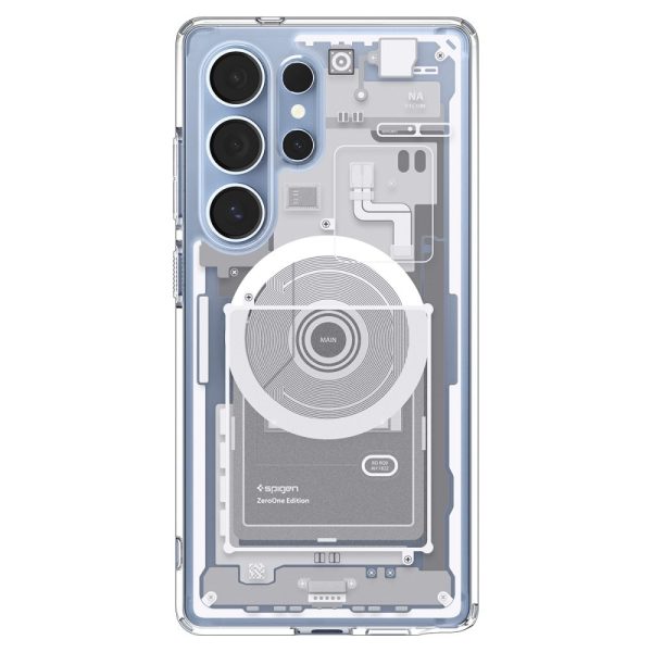 Ultra Hybrid Mag vāciņš priekš Samsung Galaxy S25 Ultra Zero One - balts