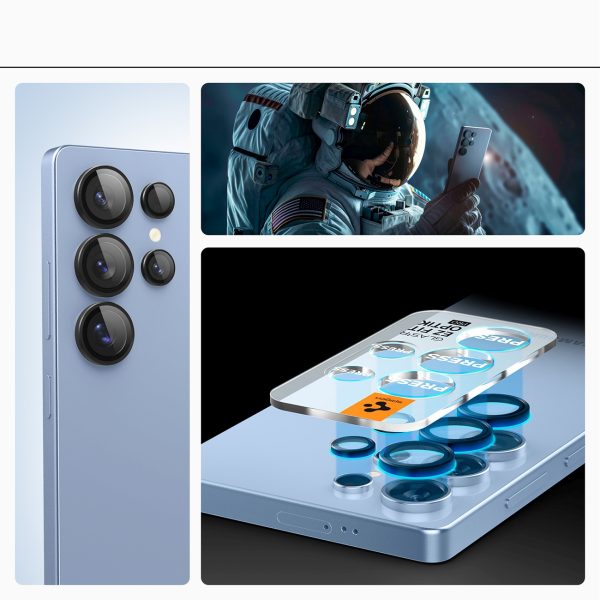 Samsung Galaxy S25 Ultra kameras vāciņš, melns - 2 gab.