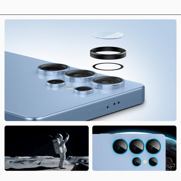 Samsung Galaxy S25 Ultra kameras vāciņš, melns - 2 gab.