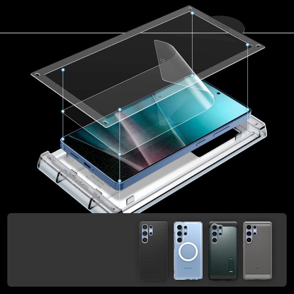 Hibrīda stikls Samsung Galaxy S25 Ultra Elite Shield EZ FIT - caurspīdīgs