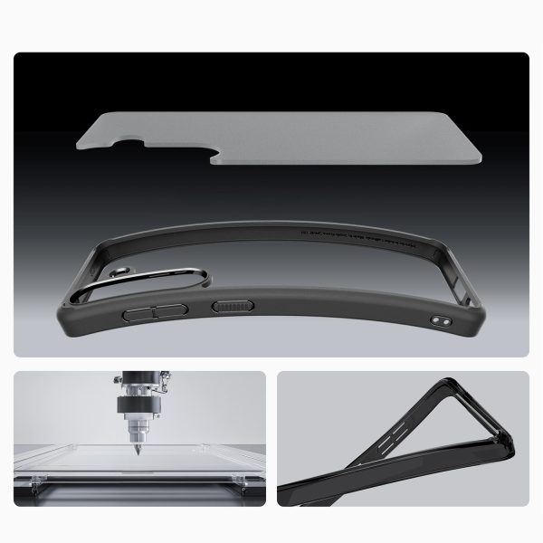 Samsung Galaxy S25+ Ultra Hybrid maciņš - melns