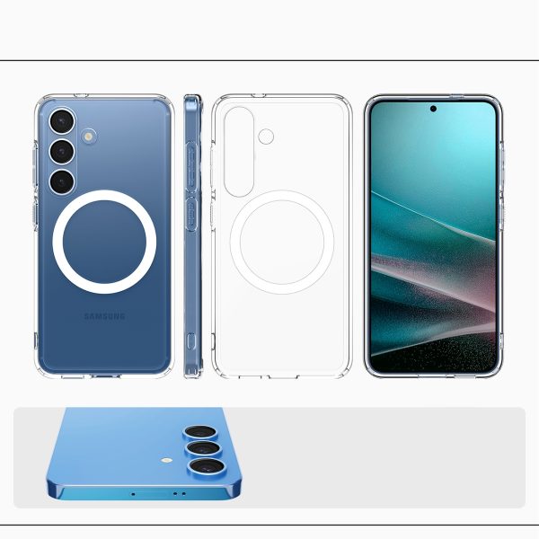 Samsung Galaxy S25+ Ultra Hybrid Mag vāciņš - caurspīdīgs