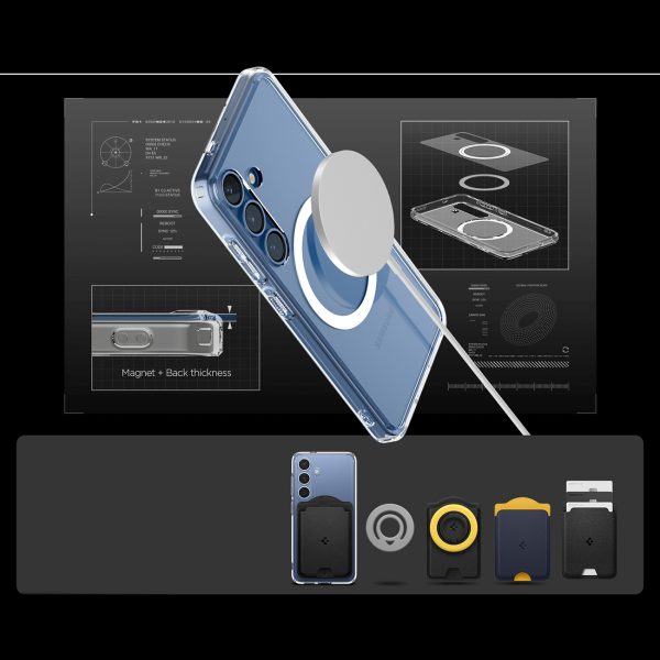 Samsung Galaxy S25+ Ultra Hybrid Mag vāciņš - caurspīdīgs