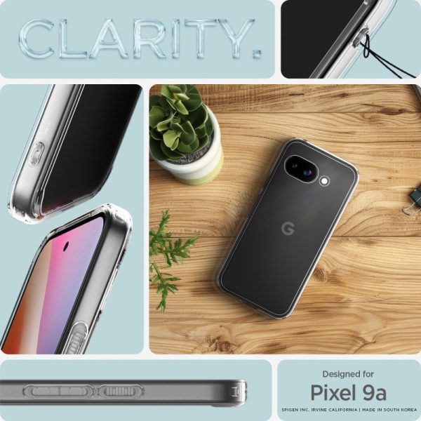 Google Pixel 9A Ultra Hybrid vāciņš - caurspīdīgs