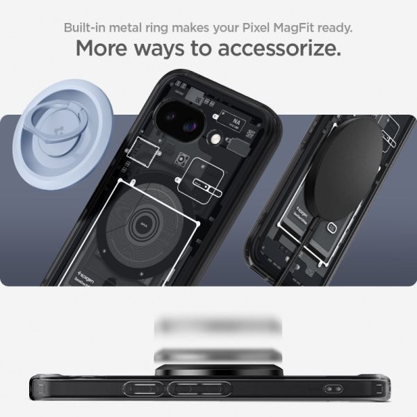 Google Pixel 9A Zero One Ultra Hybrid MagSafe vāciņš — melns