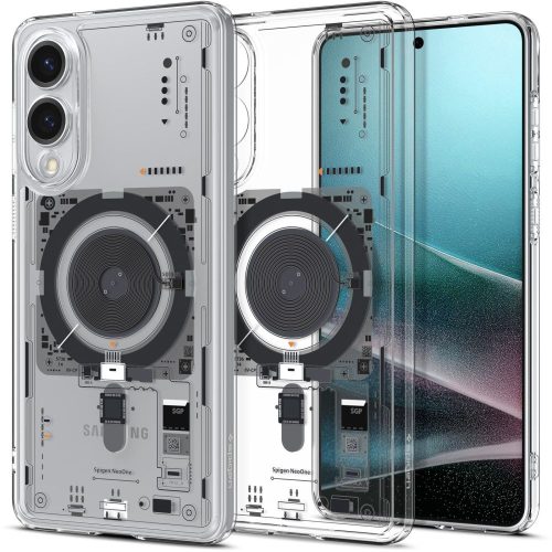 Samsung Galaxy S25 Edge Ultra Hybrid Mag apdrukas maciņš ar MagSafe pārklājumu - caurspīdīgs