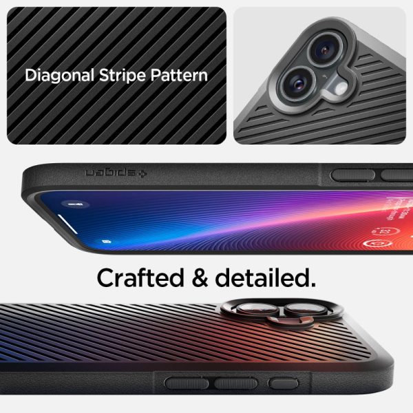 iPhone 16 Core Armor vāciņš - matēti melns