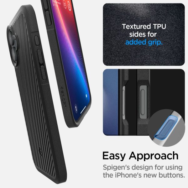 iPhone 16 Core Armor vāciņš - matēti melns