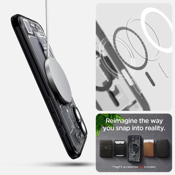 iPhone 16 Ultra Hybrid MagSafe Zero One aizsargvāciņš — tumši pelēks