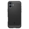 iPhone 16 Rugged Armor MagSafe aizmugurējais vāciņš — melns