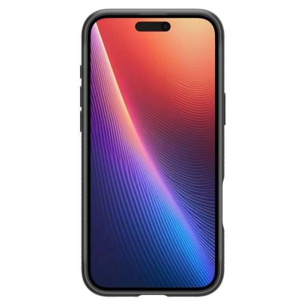 iPhone 16 Rugged Armor MagSafe aizmugurējais vāciņš — melns