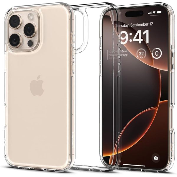 iPhone 16 Pro Ultra Hybrid aizmugurējais vāciņš - caurspīdīgs