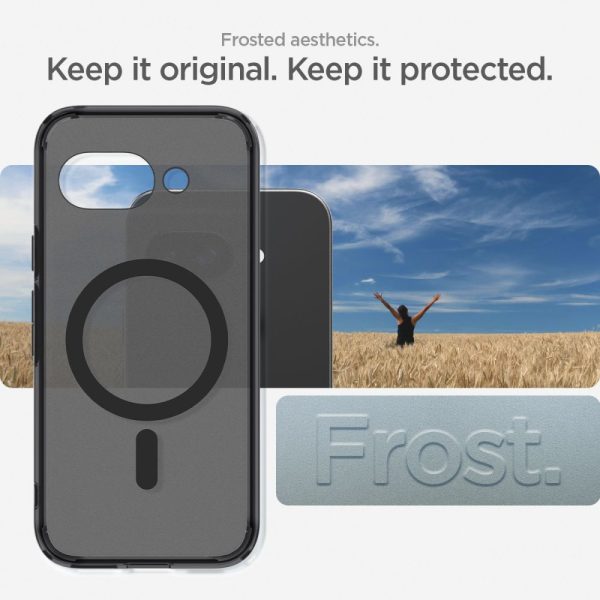 1028870-10-etui-pokrowiec-na-google-pixel-9a-z-magsafe-ultra-spigen-hurtownia-dropshipping.jpg Google Pixel 9A vāciņš ar MagSafe Ultra Hybrid Mag — caurspīdīgs un melns