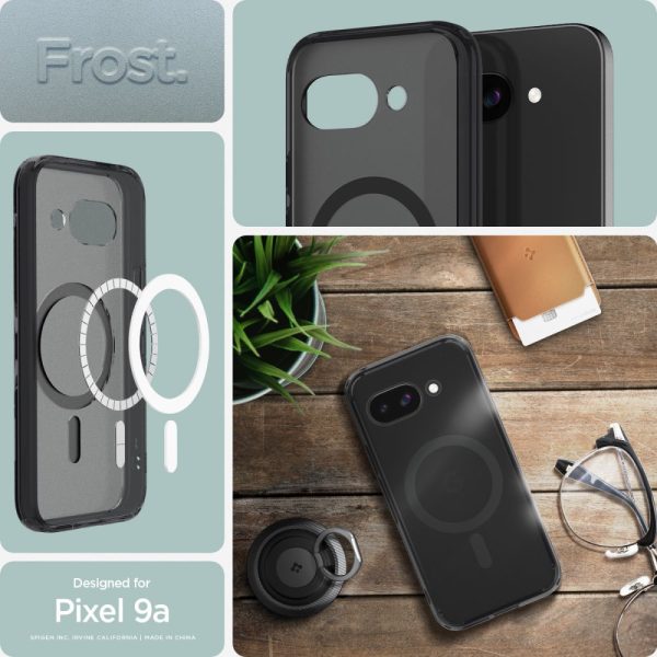 1028870-9-etui-pokrowiec-na-google-pixel-9a-z-magsafe-ultra-spigen-hurtownia-dropshipping.jpg Google Pixel 9A vāciņš ar MagSafe Ultra Hybrid Mag — caurspīdīgs un melns