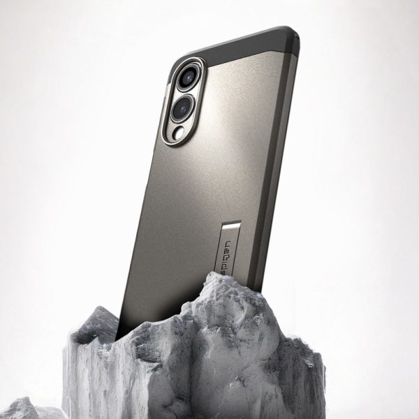 Samsung Galaxy S25 Edge Tough Armor MagSafe vāciņš - pelēks un melns