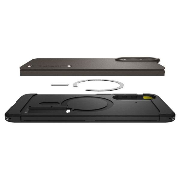 Samsung Galaxy S25 Edge Tough Armor MagSafe vāciņš - pelēks un melns