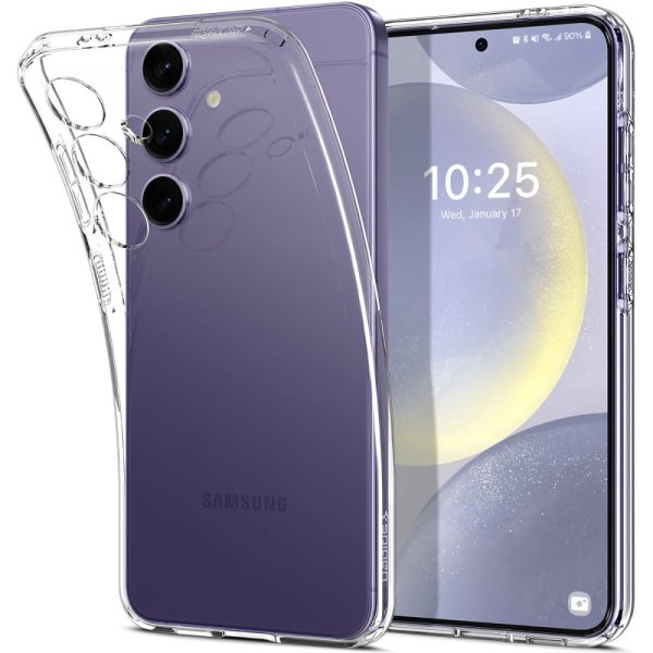 Samsung Galaxy S24 šķidro kristālu aizmugurējais vāciņš - caurspīdīgs