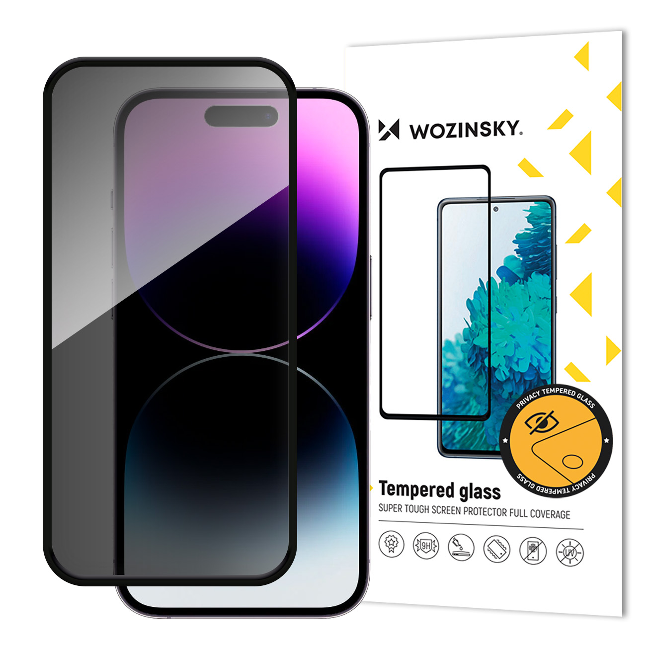 Rūdīts iPhone 16 aizsargstikls Privacy Glass ar pretspiegošanas filtru