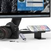 SD/Micro SD atmiņas karšu lasītājs ar iPhone Lightning/USB-A savienotāju - pelēks