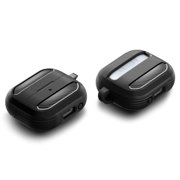Samsung Galaxy Buds 3 / 3 Pro Rugged Armor austiņu maciņš - melns