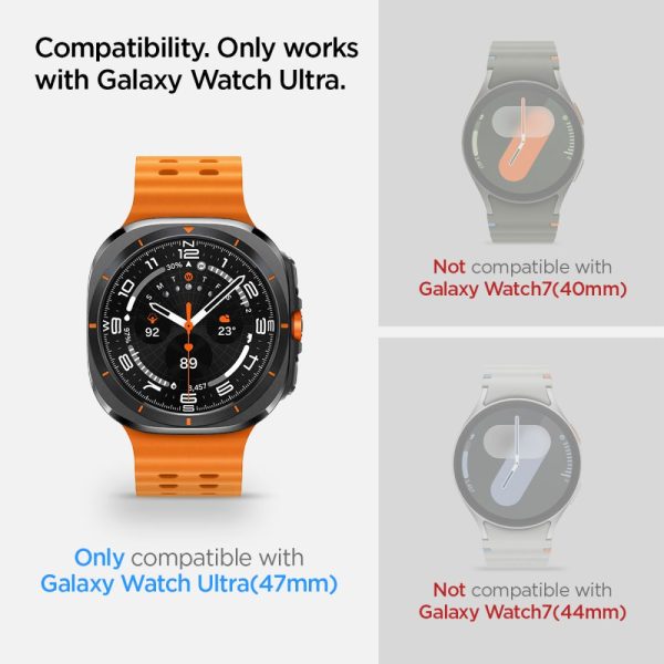 Rūdīts stikls ar montāžas rāmi Samsung Galaxy Watch Ultra 47 mm - 2 gab.