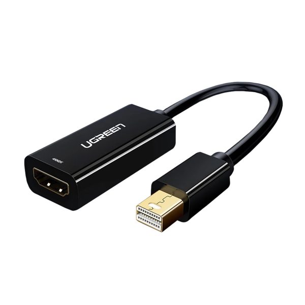 Mini DisplayPort uz HDMI FHD 1080p adapteris — melns