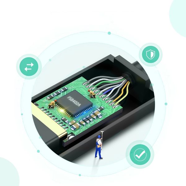 Mini DisplayPort uz HDMI FHD 1080p adapteris — melns