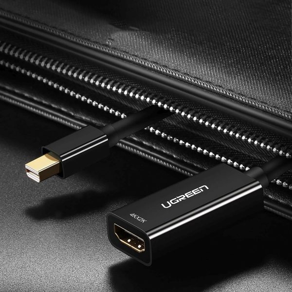 Mini DisplayPort uz HDMI FHD 1080p adapteris — melns