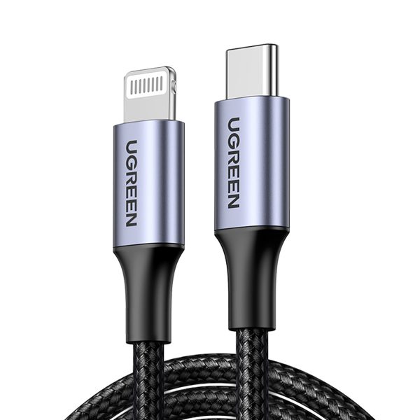 Lightning uz USB-C MFi kabelis 1,5 m - pelēks