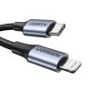 Lightning uz USB-C MFi kabelis 1,5 m - pelēks