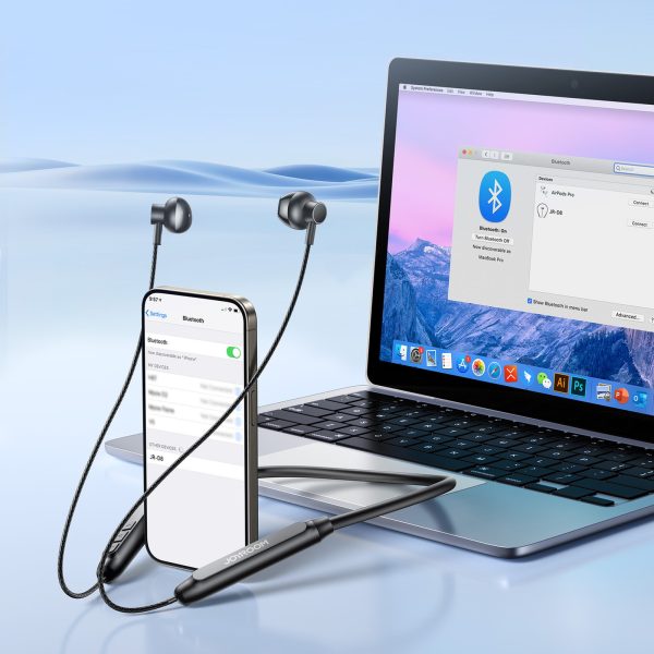 Bezvadu Bluetooth austiņas ar galvas saiti - melnas