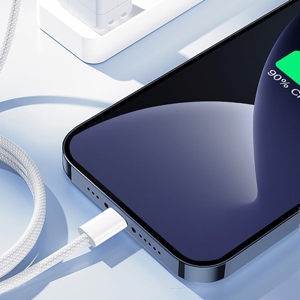 Pīts USB-C kabelis - iPhone Lightning 30W 1m - Balts