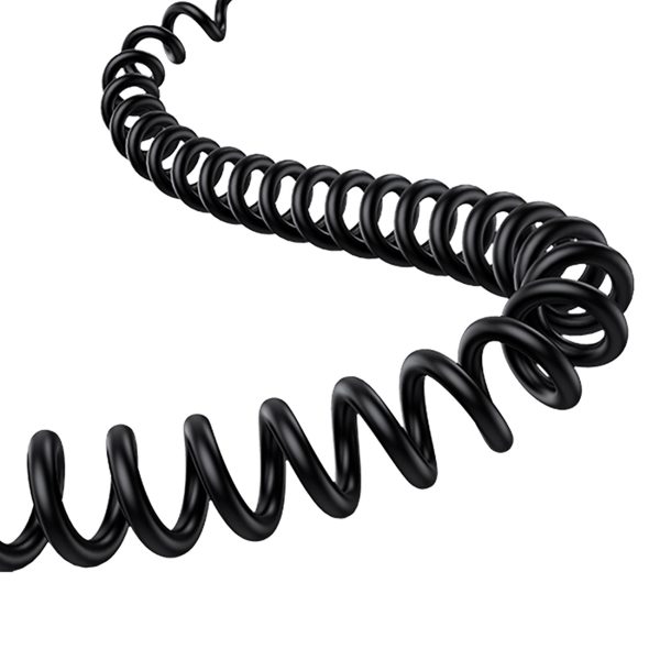 USB-A USB-C automašīnas lādētājs ar iPhone Lightning USB-C kabeli 60W 1.4m - melns