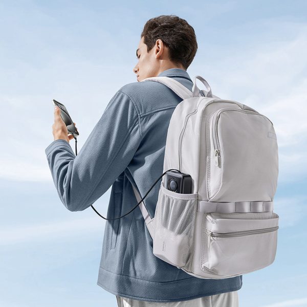 Free2Pull 20000mAh Powerbank ar ievelkamu USB-C kabeli 65W - melns