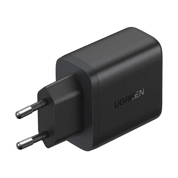 X227 GaN USB-A USB-C 20W sienas lādētājs - melns