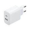 X227 GaN USB-A USB-C 20W sienas lādētājs - balts
