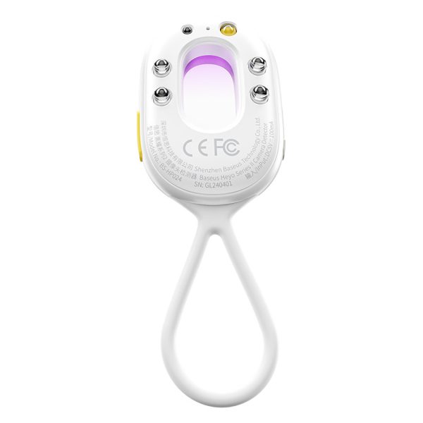 Slēptās kameras detektors ar trauksmi, mini lukturītis, USB-A - USB-C kabelis - balts