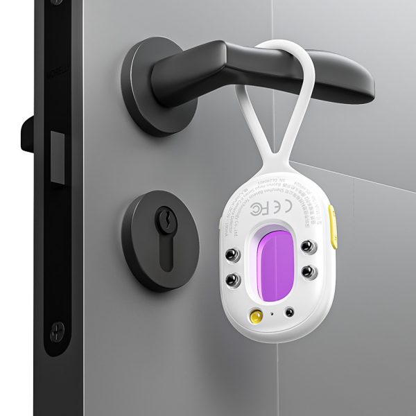 Slēptās kameras detektors ar trauksmi, mini lukturītis, USB-A - USB-C kabelis - balts