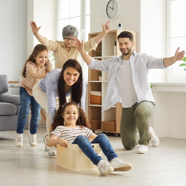 Security P1 Lite iekštelpu kamera ar MicroSD Wi-Fi 2K novērošanu - balta