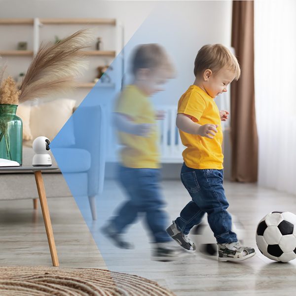 Security P1 Lite iekštelpu kamera ar MicroSD Wi-Fi 2K novērošanu - balta