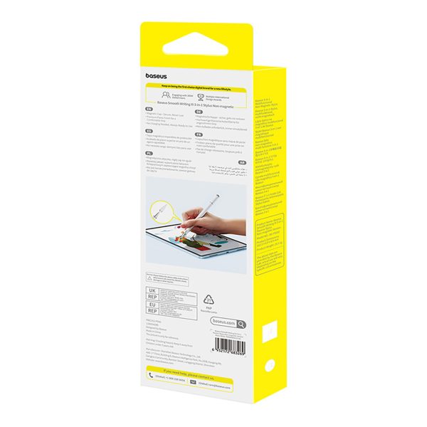 Smooth Writing III 3-in-1 pasīvais irbulis, magnētiskā versija - balts