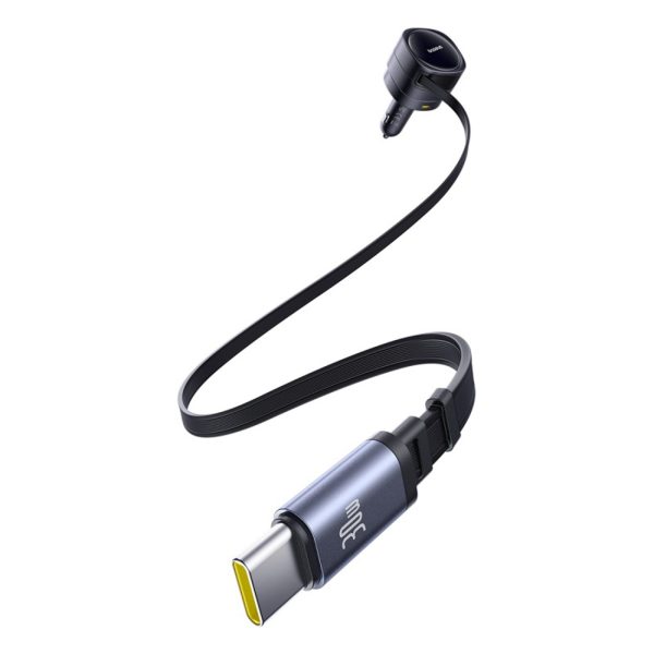 1030194-4-ladowarka-samochodowa-usb-c-z-kablem-usb-c-iphone-baseus-hurtownia-dropshipping.jpg USB-C automašīnas lādētājs ar USB-C iPhone Lightning kabeli 90W - melns