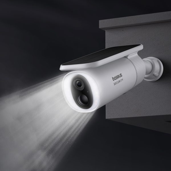 Security S1 saules enerģijas āra kamera novērošanai 2K 8x 8 GB 400 lm – balta