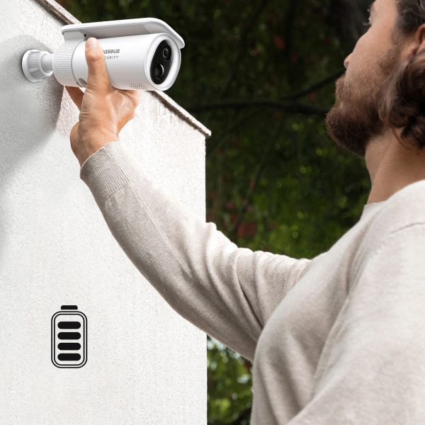 Security S1 saules enerģijas āra kamera novērošanai 2K 8x 8 GB 400 lm – balta