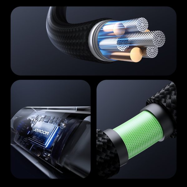 USB-C displeja kabelis - iPhone Lightning 30W 1.2m - melns