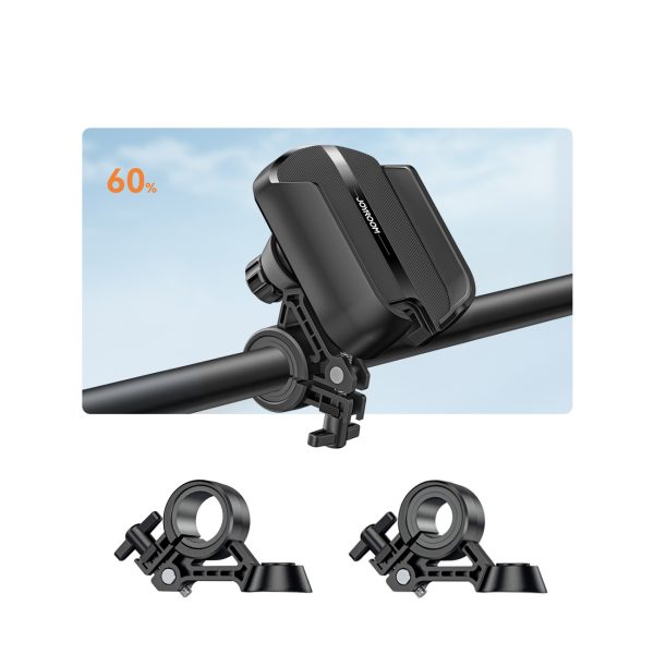 Tālruņa turētājs velosipēdam, motociklam, skrejritenim 4,7-7 collas - melns