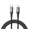 USB-C - iPhone Lightning 30W 2m kabelis - melns