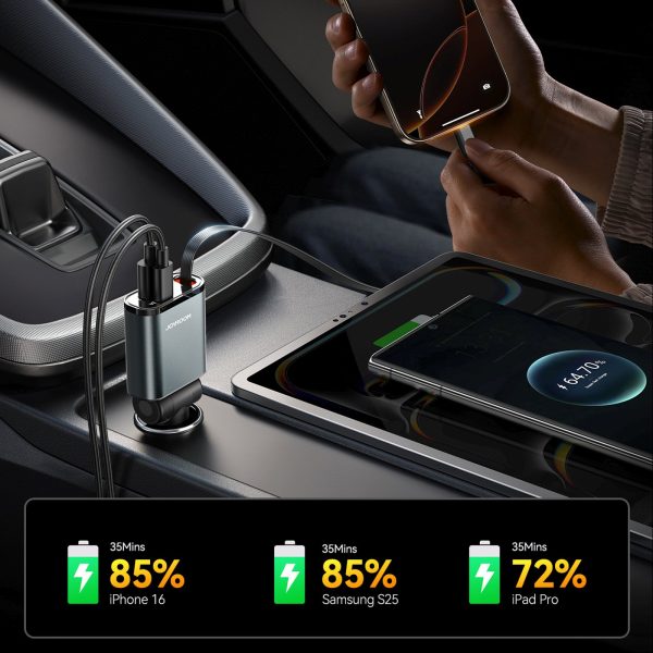 1030214-6-ladowarka-samochodowa-3w1-z-kablem-zwijanym-usb-a-joyroom-hurtownia-dropshipping.jpg 3-in-1 automašīnas lādētājs ar ievelkamu USB-A USB-C kabeli - tumši pelēks