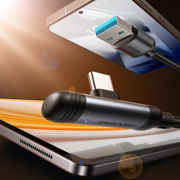 1030218-2-kabel-przewod-katowy-usb-a-usb-c-3a-1-2m-czarny-joyroom-hurtownia-dropshipping.jpg USB-A USB-C 3A 1,2 m leņķiskais kabelis - melns